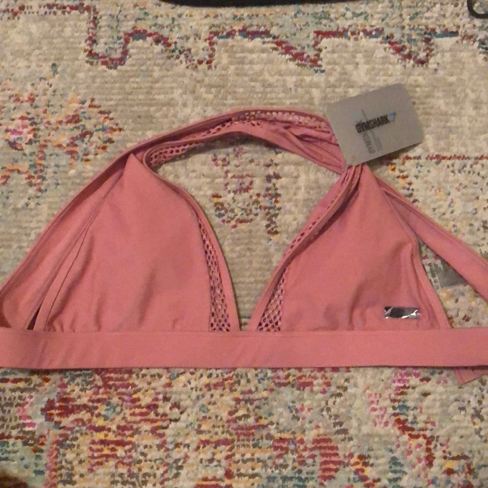 NWT gym shark bikini top!